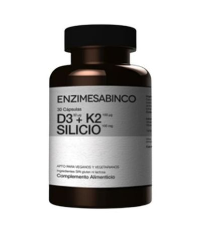 Vitamina-D3  K2  Silicio SinGluten 30caps Enzimesabinco