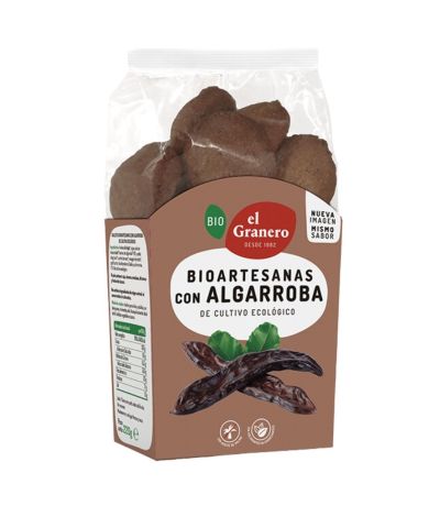Galletas Bioartesanas con Algarroba Bio 250g El Granero Integral
