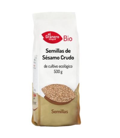 Semillas de Sesamo Crudo SinGluten Bio 500g El Granero Integral