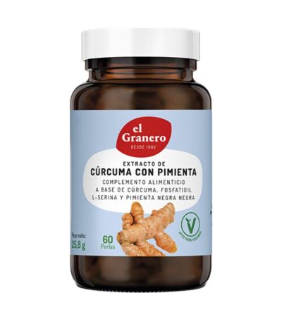 Extracto de Curcuma con Pimienta Vegan 60caps El Granero Integral