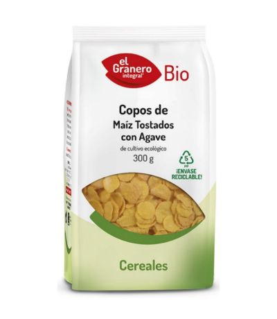 Copos de Maiz Tostado con Agave Bio 300g El Granero Integral