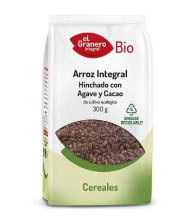 Arroz Integral Hinchado con Agave y Cacao Bio 300g El Granero Integral