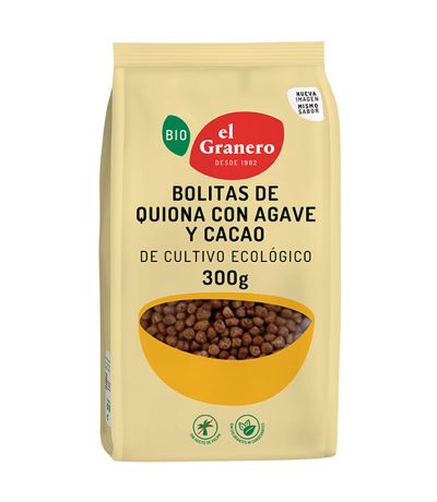 Bolitas de Quinoa con Agave y Cacao Bio 300g El Granero Integral