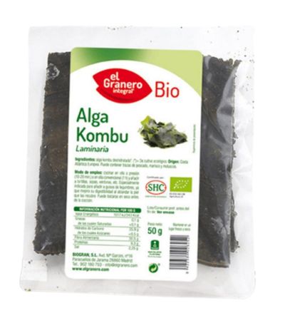 Alga Kombu Bio 50g El Granero Integral