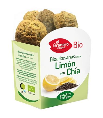 Galletas Artesanas Limon Chia Bio Vegan 250g El Granero Integral