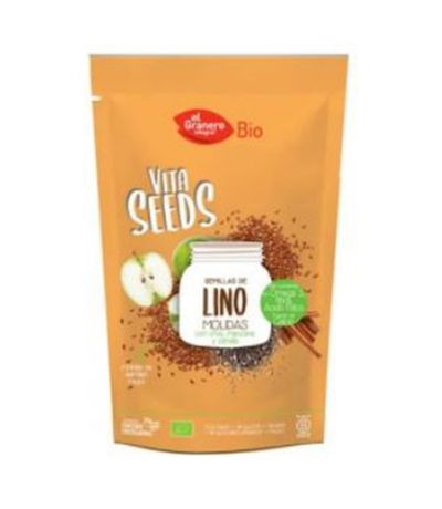 Vitaseeds Semillas de Lino, Chia, Manzana y Canela SinGluten Eco Vegan 200g El Granero Integral