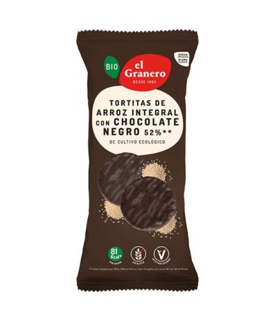 Tortitas de Arroz Chocolate Negro Bio 100g El Granero Integral