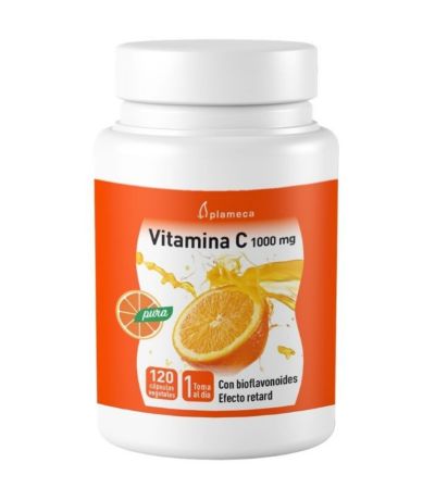 Vitamina-C 1000Mg con Bioflavonoides SinGluten 120caps Plameca