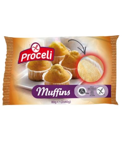 Muffins SinGluten 4x40g Proceli