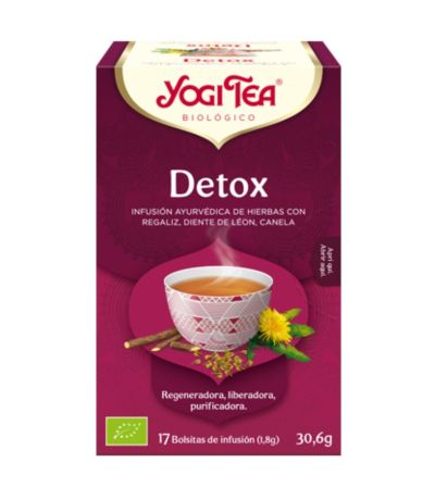 Infusion Detox SinGluten Bio Vegan 17inf Yogi Tea