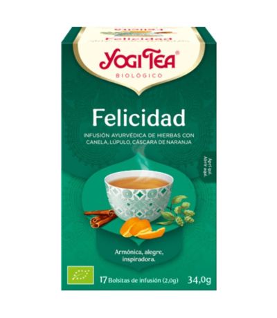 Infusion Felicidad SinGluten Bio Vegan 17inf Yogi Tea