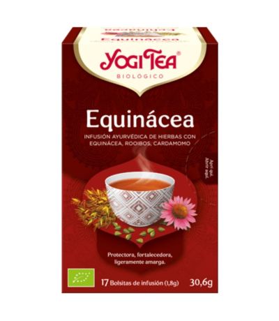 Infusion Equinacea Proteccion SinGluten Bio Vegan 17inf Yogi Tea