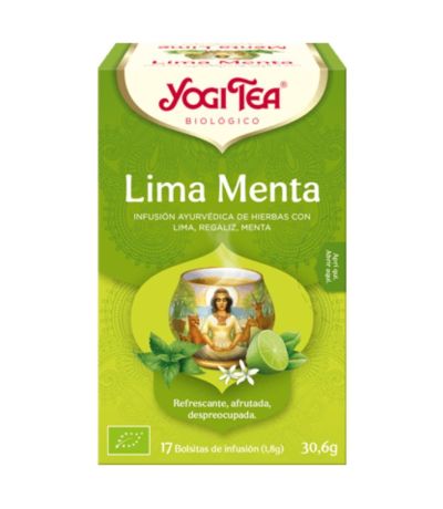 Infusion Lima Menta SinGluten Bio Vegan 17inf Yogi Tea