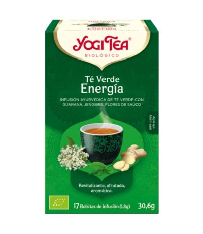 Te Verde Energia Infusion SinGluten Bio Vegan 17inf Yogi Tea