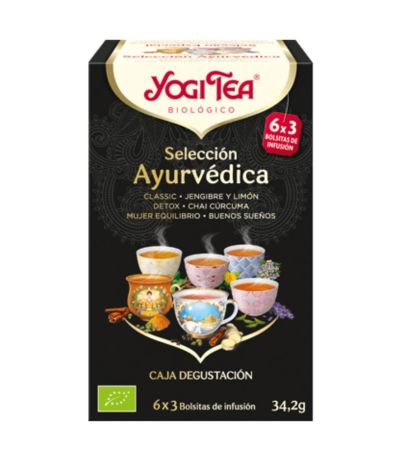 Seleccion Ayurvedica Tes Variados SinGluten Bio Vegan 18inf Yogi Tea