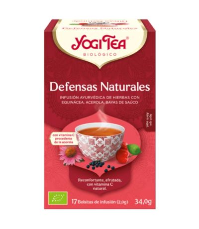 Infusion defensas Naturales SinGluten Bio Vegan 17inf Yogi Tea