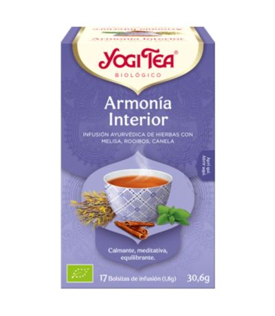 Infusion Armonia Interior SinGluten Bio Vegan 17inf Yogi Tea