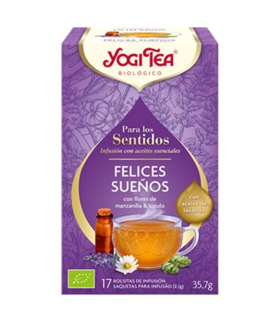 Infusion para Los Sentidos Felices Sueños Bio Vegan 17inf Yogi Tea