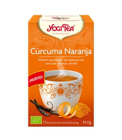 Infusion de Curcuma con Naranja SinGluten Bio Vegan 17inf Yogi Tea