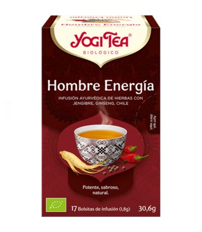 Hombre Energia Infusion 17 bolsitas Yogi Tea