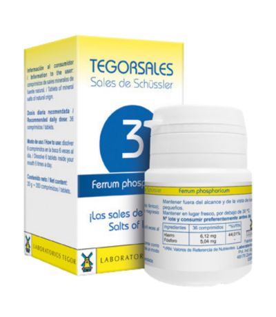 Tegorsal 3 Ferrum Phosphoricum SinGluten 350comp Tegor