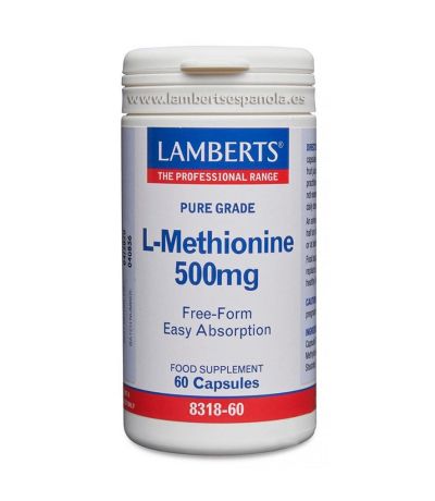 L-Metionina 500Mg 60caps Lamberts