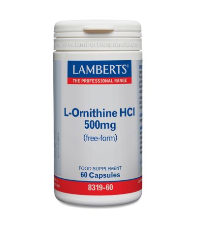 L-Ornitina HCL 500Mg 60caps Lamberts