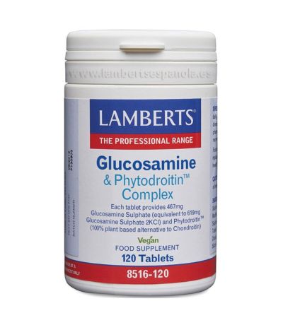 Glucosamina y Phytodroitin Vegan 120comp Lamberts