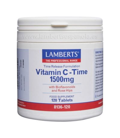 Vitamin C-Time 1500Mg Liberacion Sostenida 120comp Lamberts