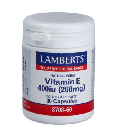 Vitamin-E 400Ui Natural 60caps Lamberts