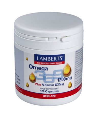 Omega 3-6-9 y Vitamina D3 1200Mg 120caps Lamberts