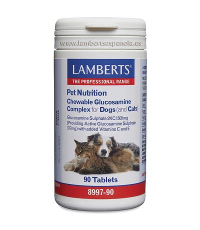 Pet Nutrition Complejo Glucosamina Perros y Gatos 90comp Lamberts
