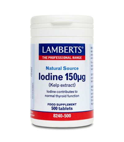 Yodo Iodine 5 µg Yoduro de Potasio 150Mg 180comp Lamberts