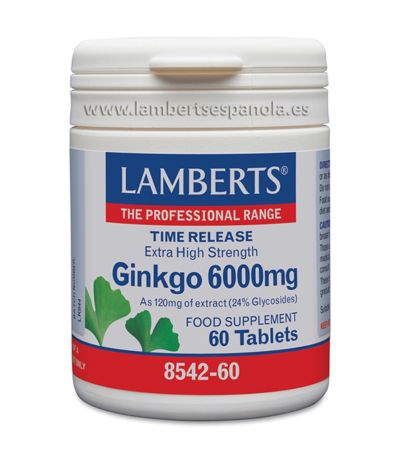Ginkgo Biloba 6000Mg 60caps Lamberts