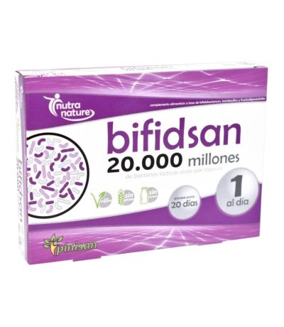 Bifidsan Probiotico Vegan SinGluten 20 capsPinisan