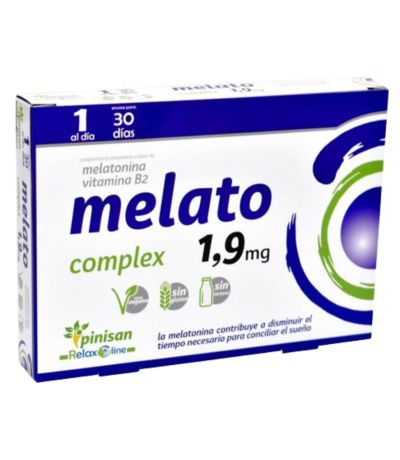 Melato Complex 1.9Mg SinGluten Vegan 30caps Pinisan