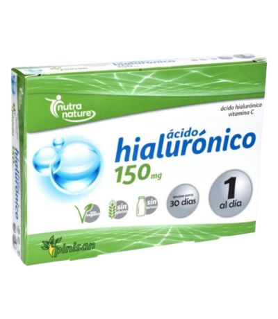 Acido Hialuronico Vegan SinGluten 150Mg 30caps Pinisan