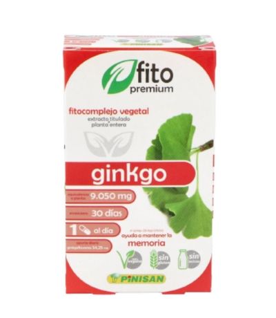 Fitopremium Ginkgo SinGluten Vegan 30caps Pinisan