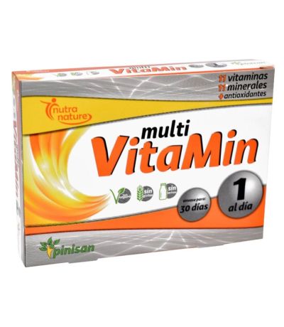 Multi Vitamin Vegan SinGluten 30caps Pinisan