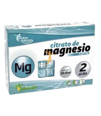 Citrato Magnesio Vegan SinGluten 60comp Pinisan