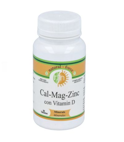 Calcio Magnesio y Zinc con Vitamina D 90comp Nutri Force