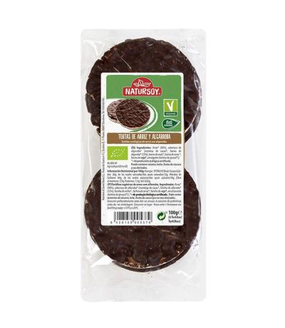 Tortitas de Arroz con Algarroba Bio Vegan 100g Natursoy