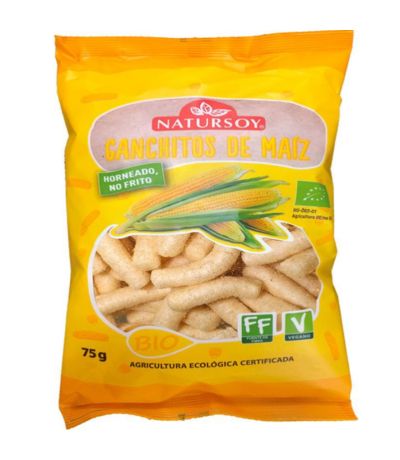 Ganchitos Maiz Bio Vegan 75g Natursoy