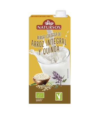 Bebida Vegetal de Arroz Integral y Quinoa Bio Vegan 6x1L Natursoy