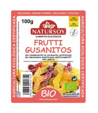 Frutti Gusanitos SinGluten Vegan Bio 100g Natursoy