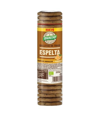 Galletas Trigo Espelta Chocolate Naranja Bio 250g Biocop