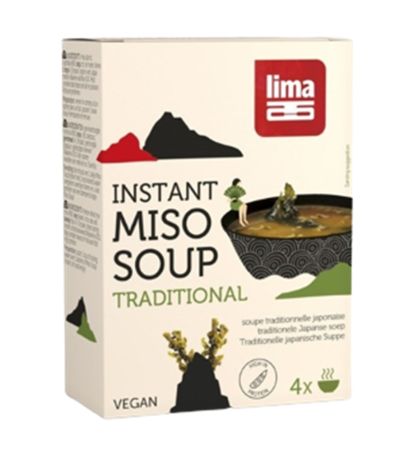 Sopa de Miso Instantanea Vegan 4 Sobres Lima