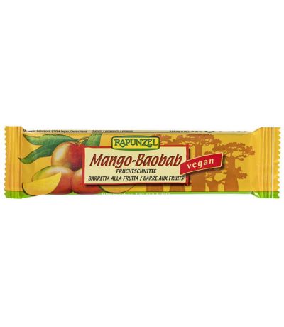 Barritas Mango-Baobab Vegan 1caja 25udsx40g Rapunzel