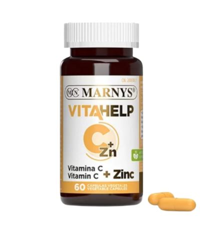 VitaHelp Vitamina-C 500Mg  Zinc 25Mg Vegan 60caps Marnys