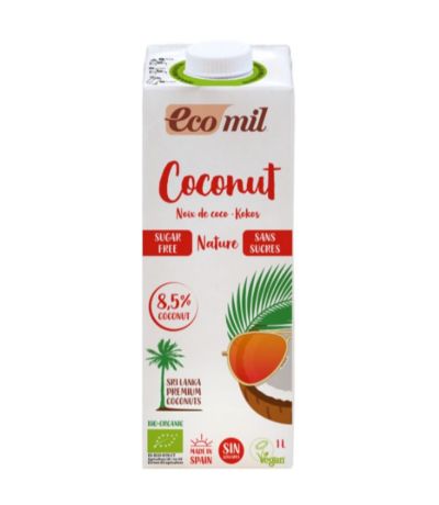 Bebida Vegetal de Coco SinGluten Bio Vegan 6x1L Nutriops Ecomil